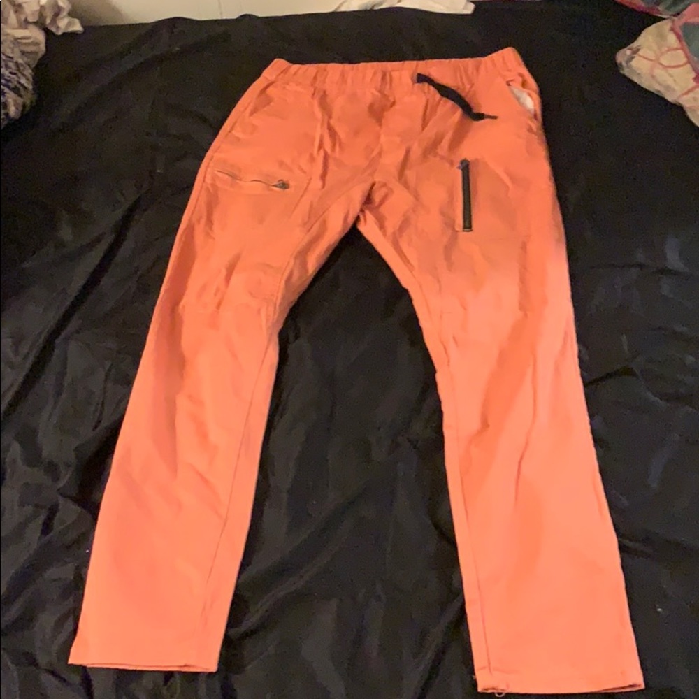 Men’s fashion salmon colored pants